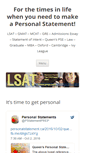 Mobile Screenshot of personalstatement.ca